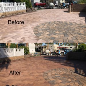 Paver Cleaning and Sealing 